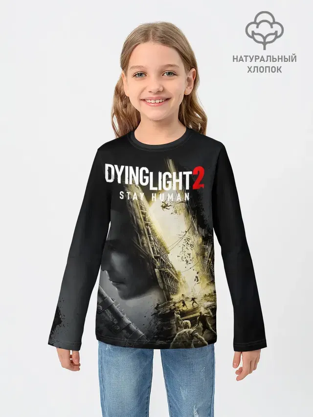 Детский лонгслив с принтом «Dying Light — Dying Light 2 Deluxe»