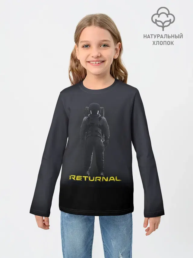 Детский лонгслив с принтом «Игры — Returnal»