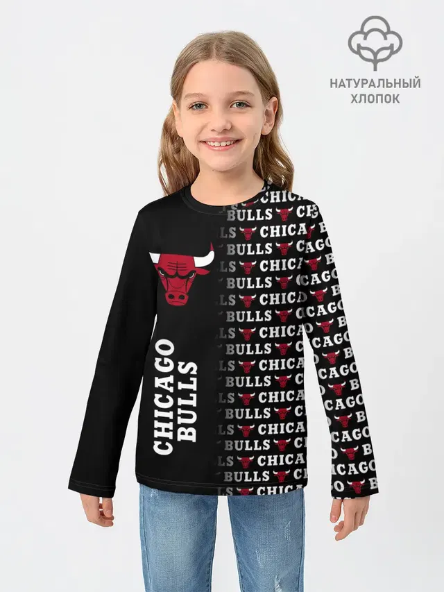 Детский лонгслив с принтом «НБА — CHICAGO BULLS [7]»