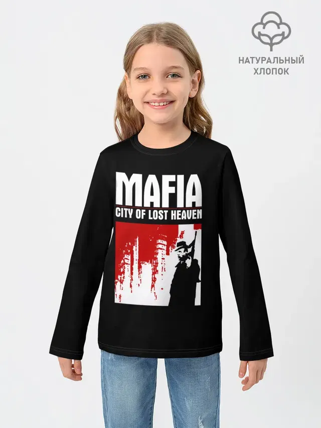 Детский лонгслив с принтом «Mafia — City of lost haven»