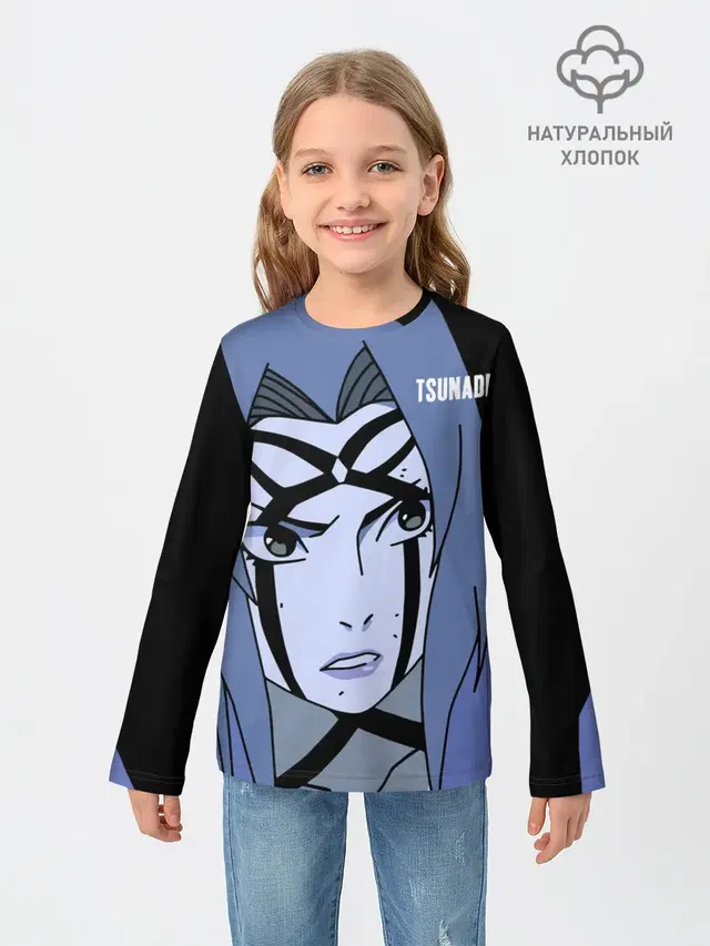Детский лонгслив с принтом «Naruto — Цунаде»
