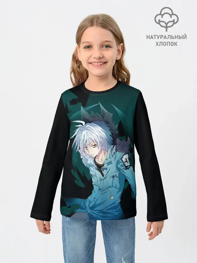 Детский лонгслив с принтом «Хвост Феи — Fairy Tail»