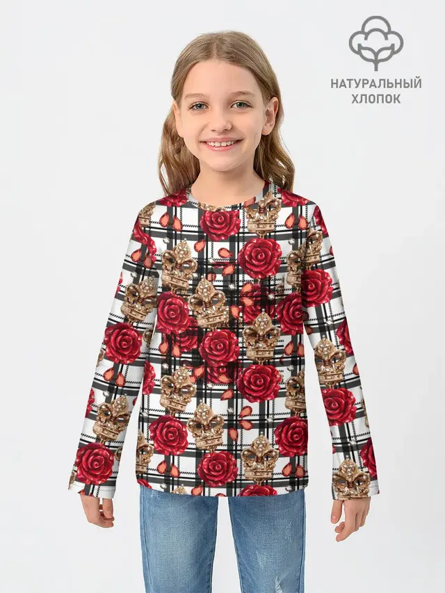 Розы в клеточку