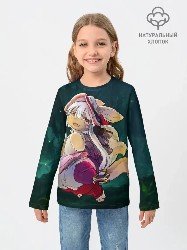 Детский лонгслив с принтом «Nanachi»