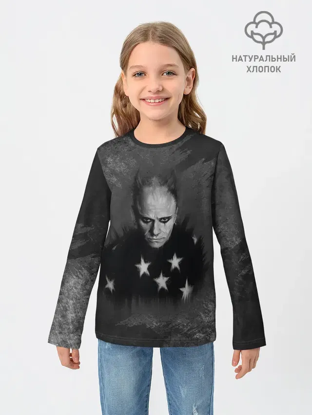 Детский лонгслив с принтом «Prodigy — Keith Charles Flint — Кит Флинт»