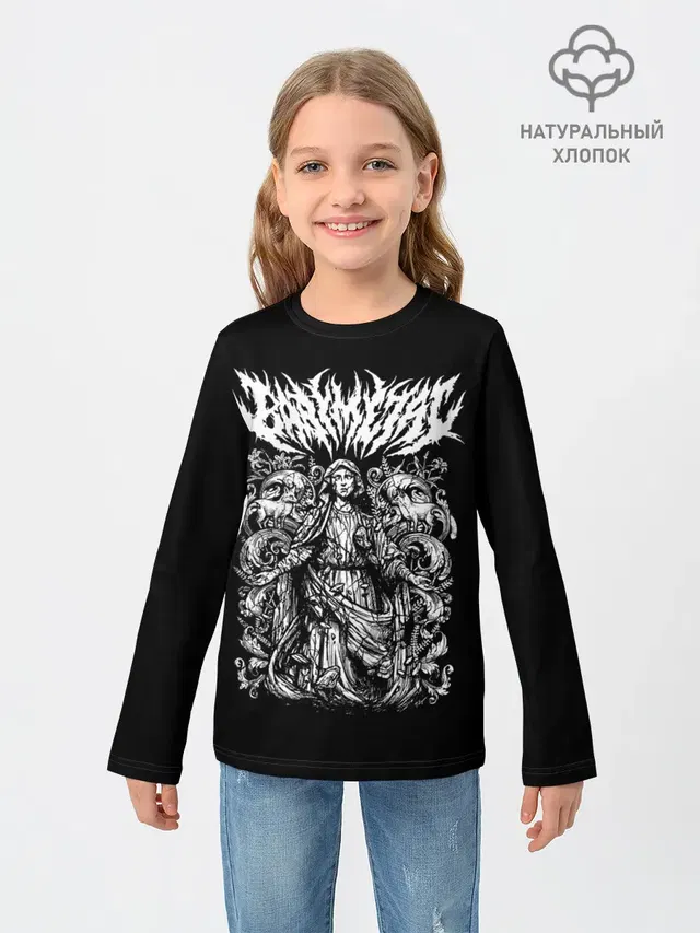 Детский лонгслив с принтом «BabyMetal Art»