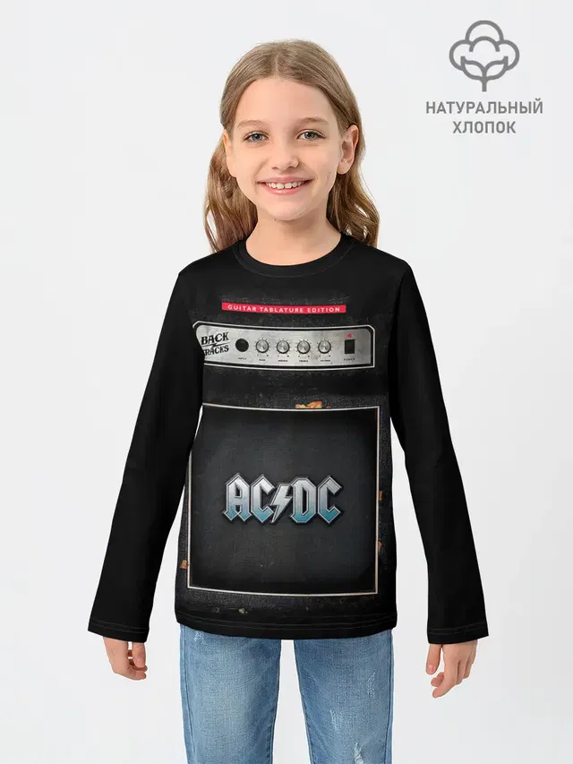 Детский лонгслив с принтом «Backtracks - AC — Backtracks - AC/DC»