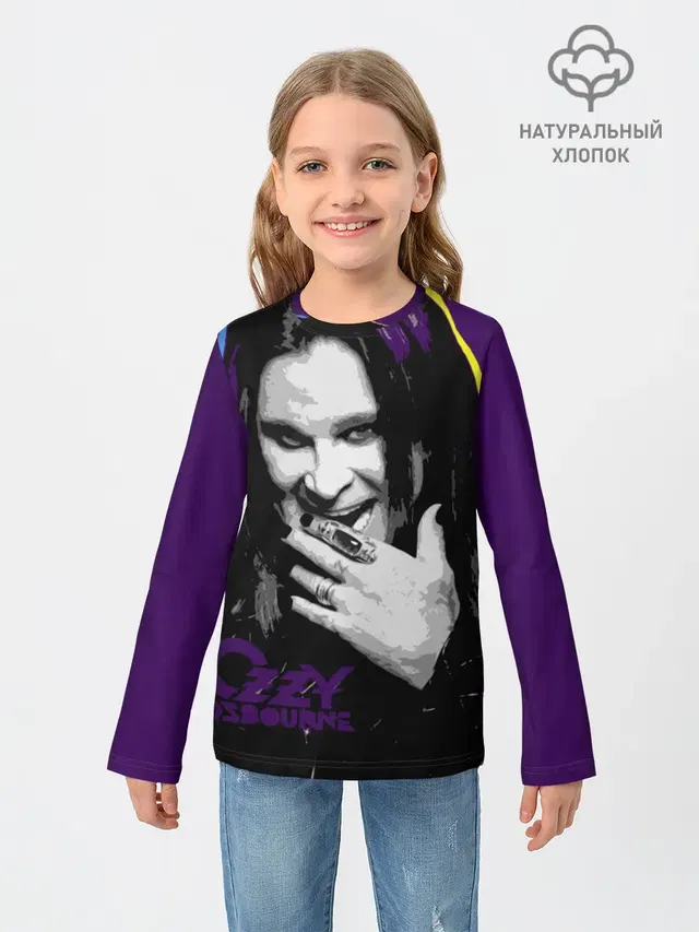 Детский лонгслив с принтом «Ozzy Osbourne — Ozzy Osbourne, Оззи Осборн»