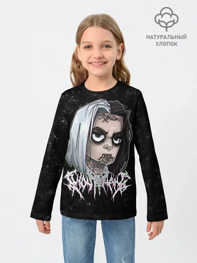 Детский лонгслив с принтом «GHOSTEMANE»