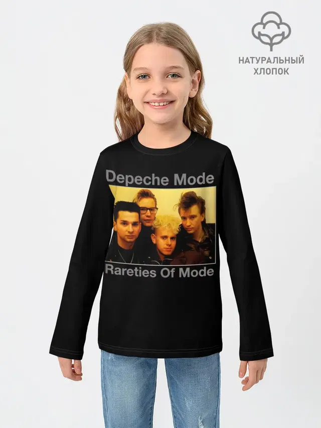 Детский лонгслив с принтом «Depeche Mode — Rareties of Mode - Depeche Mode»