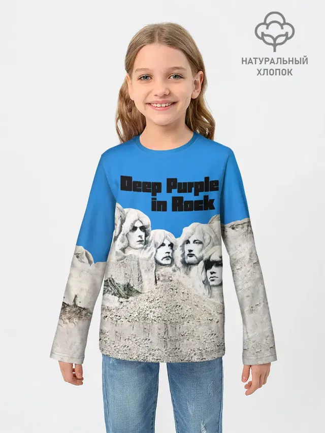 Детский лонгслив с принтом «Deep Purple — Deep Purple in Rock»