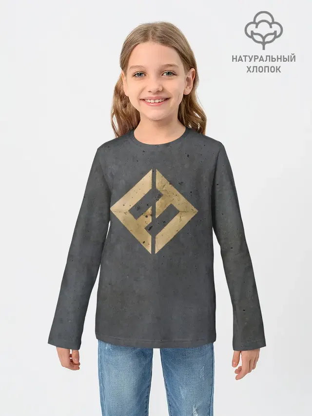 Детский лонгслив с принтом «Foo Fighters — Concrete and Gold - Foo Fighters»