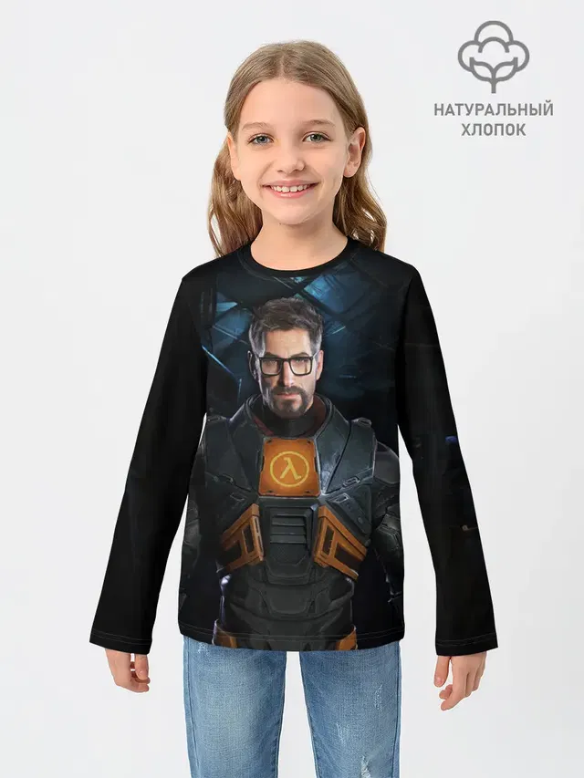 Детский лонгслив с принтом «HL Alyx»