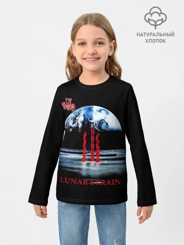 Детский лонгслив с принтом «In Flames — Lunar Strain - In Flames»