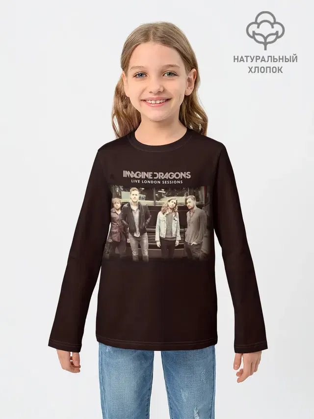 Детский лонгслив с принтом «Live London Sessions — Imagine Dragons Live: London Sessions»