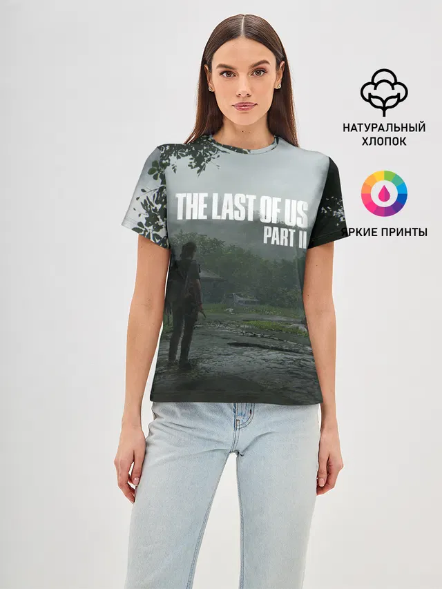 Женская базовая футболка с принтом «Post-apocalyptic — The last of Us 2»
