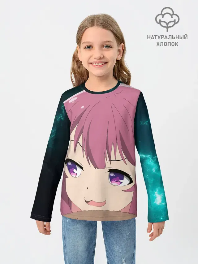 Детский лонгслив с принтом «Karasuma Chitose Girlish number»