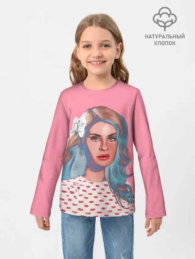 Детский лонгслив с принтом «Lana Del Rey — Sweet Lana»