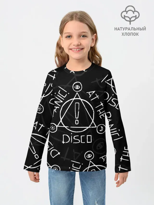 Детский лонгслив с принтом «Panic! At the disco — Panic! At the Disco - Pray For The Wicked»