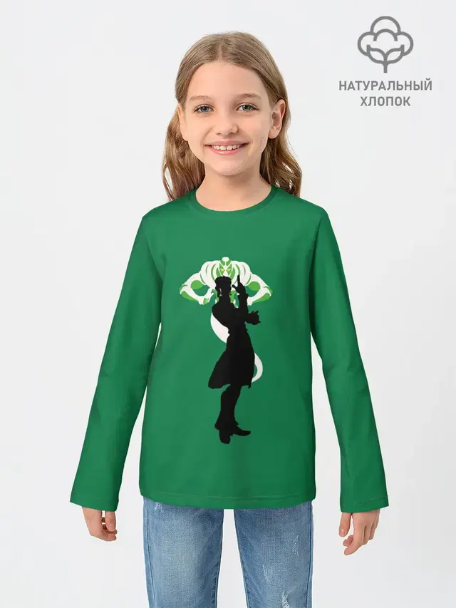 Детский лонгслив с принтом «ДжоДжо — Kakyoin. Jo Jo»