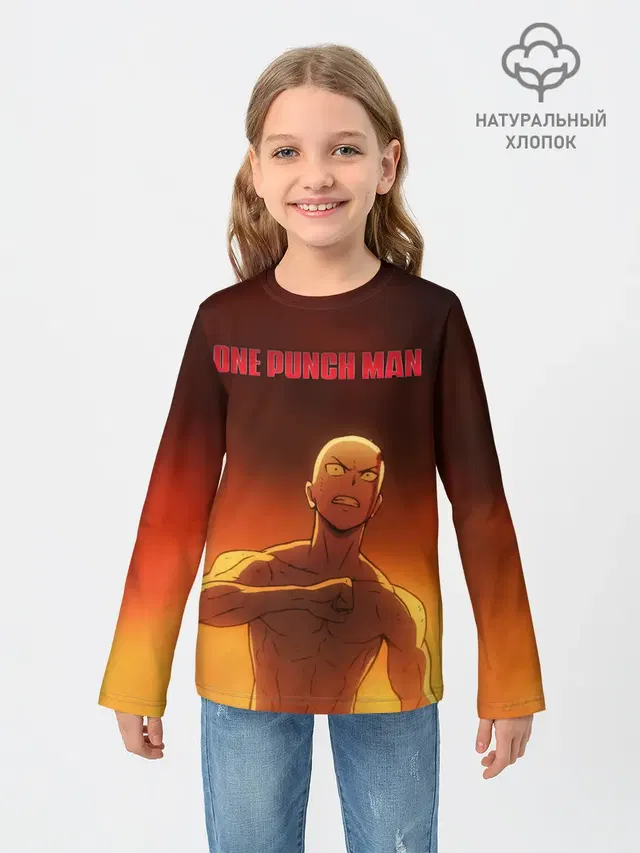 Сайтама в огне One Punch-Man