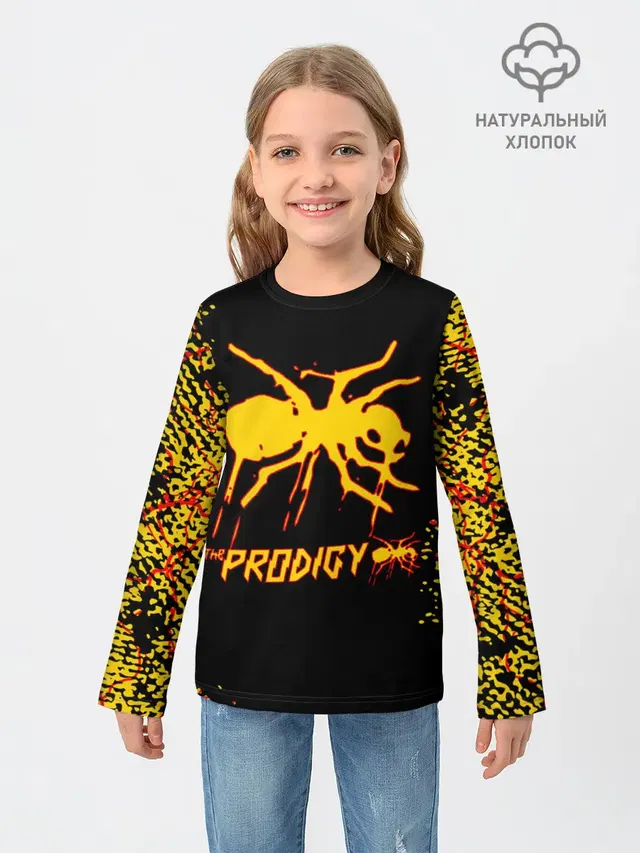 Детский лонгслив с принтом «Prodigy — The Prodigy — логотип»