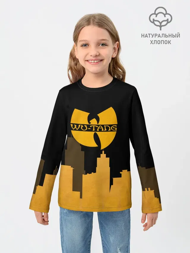 Детский лонгслив с принтом «Wu-Tang Clan — WU-TANG CLAN CITY»