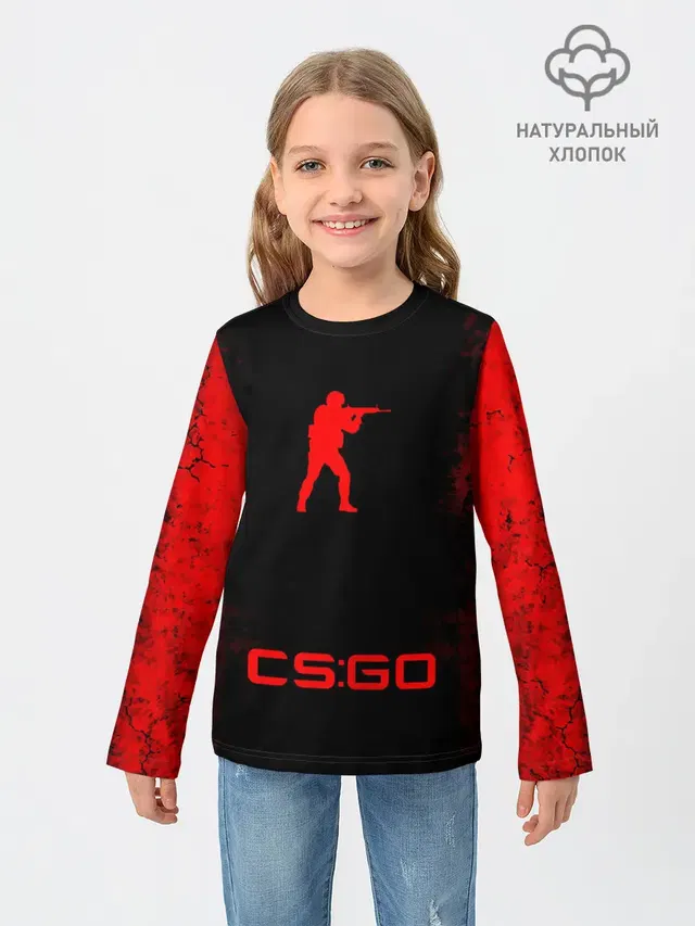 Детский лонгслив с принтом «Counter-Strike — Counter-Strike: Global Offensive»