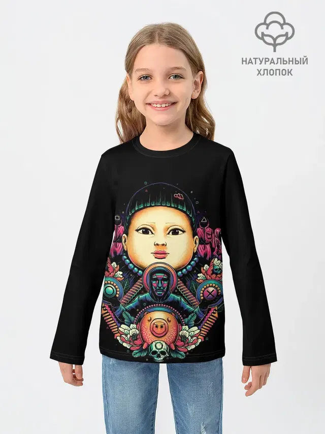 Игра в кальмара Кукла маски черепа