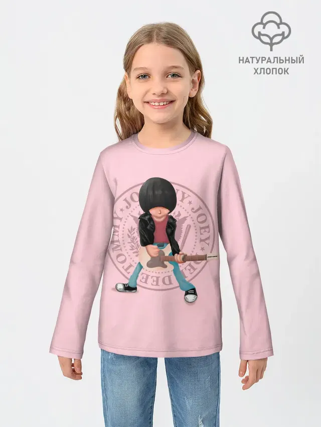Детский лонгслив с принтом «Ramones — Joey Ramone»
