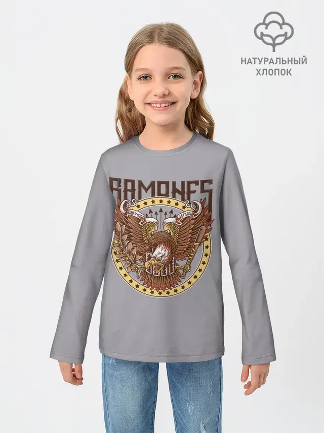 Детский лонгслив с принтом «Ramones — Ramones Eagle»