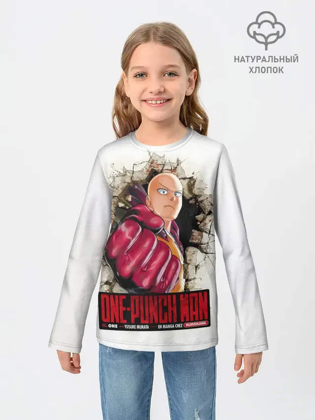 Сайтама пробивая стены One Punch-Man