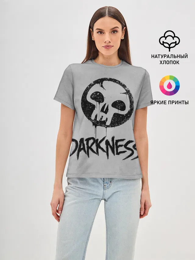 Женская базовая футболка с принтом «Magic:The Gathering — Emblems Darkness»