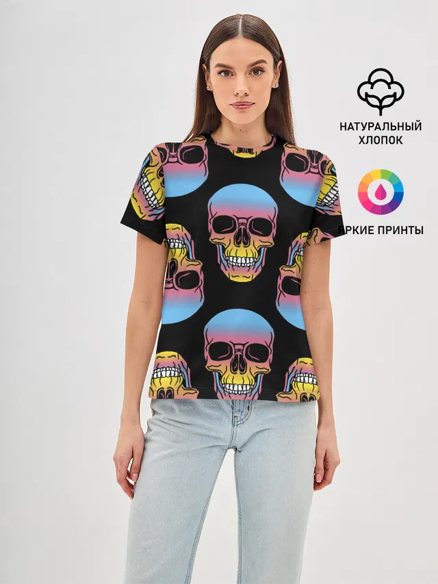 Neon skull