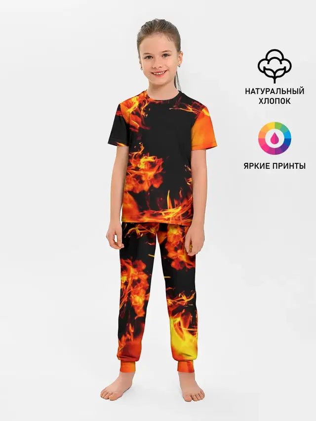 Детская пижама с брюками