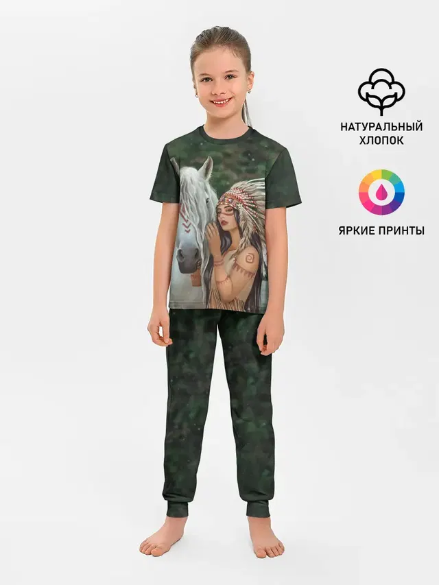 Детская пижама с брюками