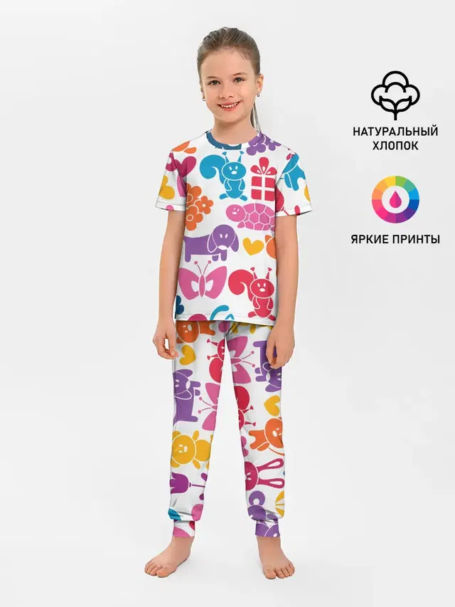 Детская пижама с брюками