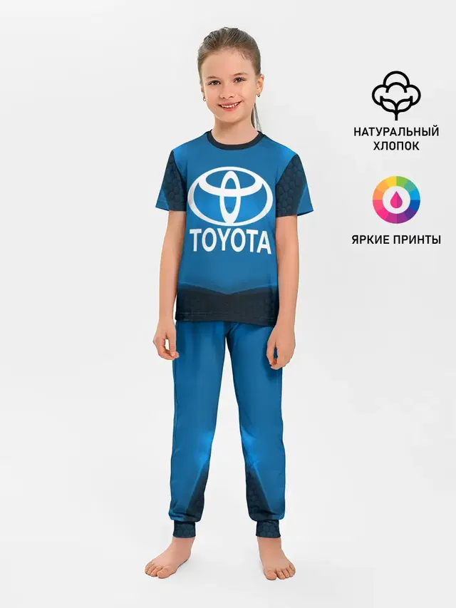 Детская пижама с брюками с принтом «Тойота — Toyota SPORT»
