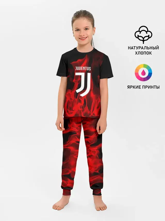 Детская пижама с брюками с принтом «Ювентус — JUVENTUS SPORT»