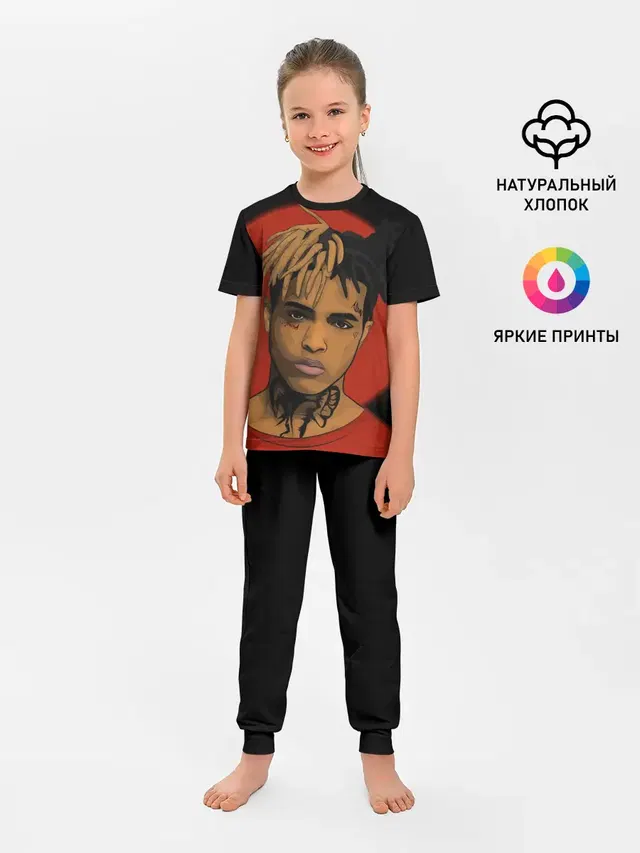 Детская пижама с брюками с принтом «XXXtentacion»
