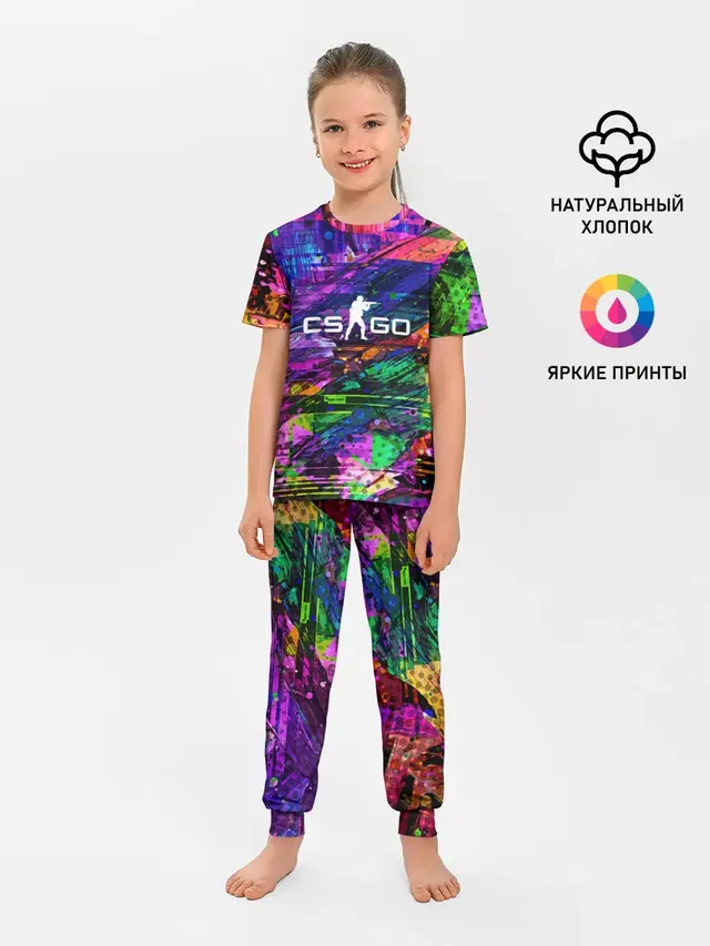 Детская пижама с брюками