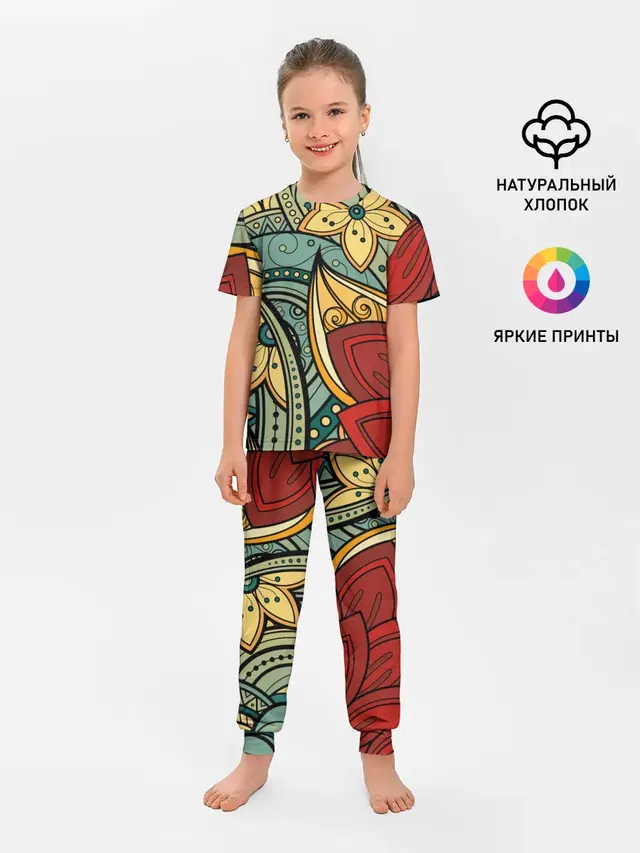 Детская пижама с брюками