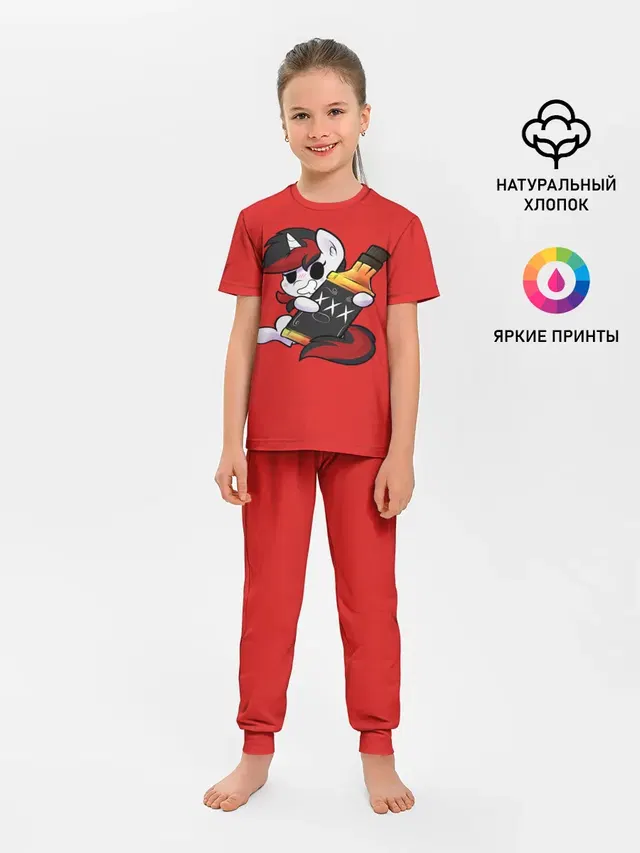 Детская пижама с брюками