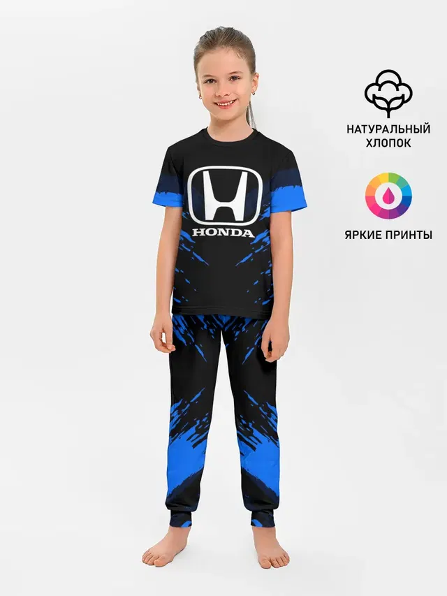 Детская пижама с брюками с принтом «Honda — HONDA SPORT COLLECTION»