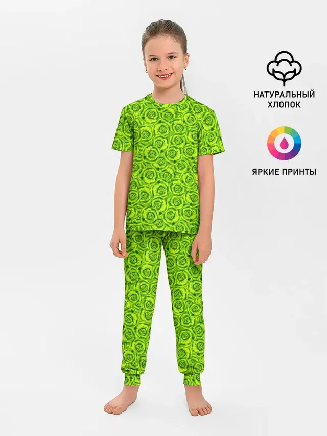 Неоновый цветочный узор