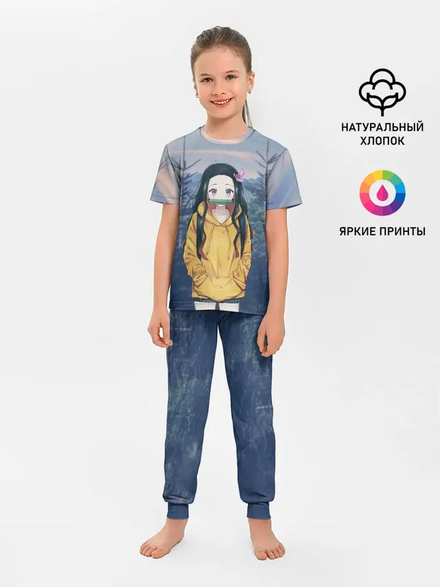 Детская пижама с брюками