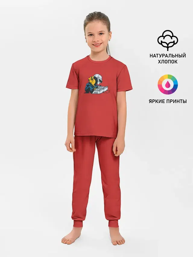Детская пижама с брюками