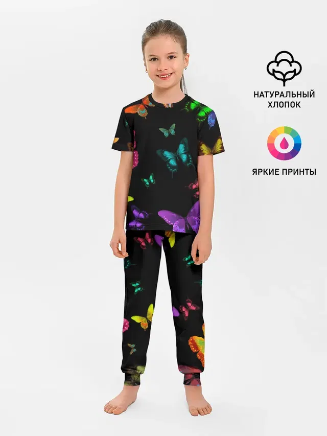 Детская пижама с брюками
