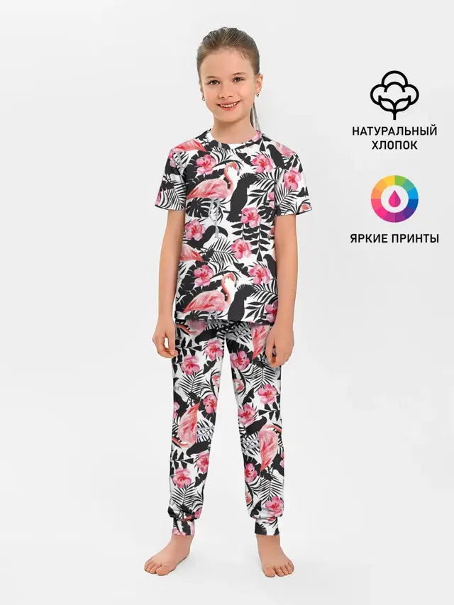фламинго и попугаи