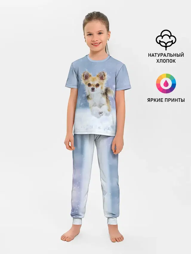 Детская пижама с брюками